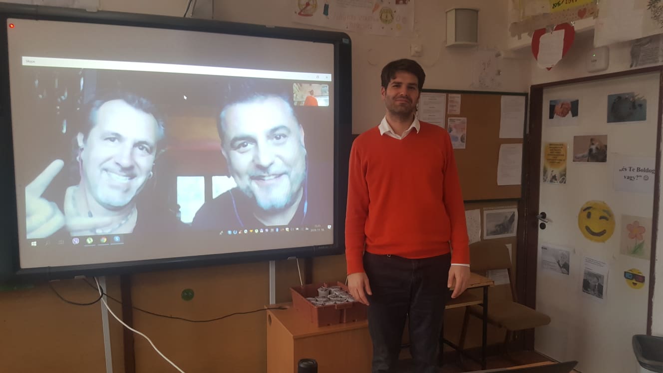 92. Kabai László, Sipos Tamás az Irigy Hónaljmirigy Zenekar két tagja 